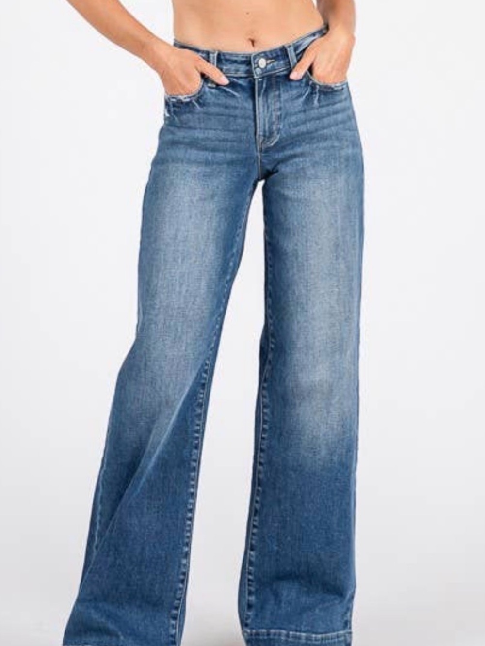 Women’s Petra153 WideLeg Jeans in Dark Blue Denim